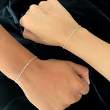 Figaro Bracelets in 925 Silver for Couples