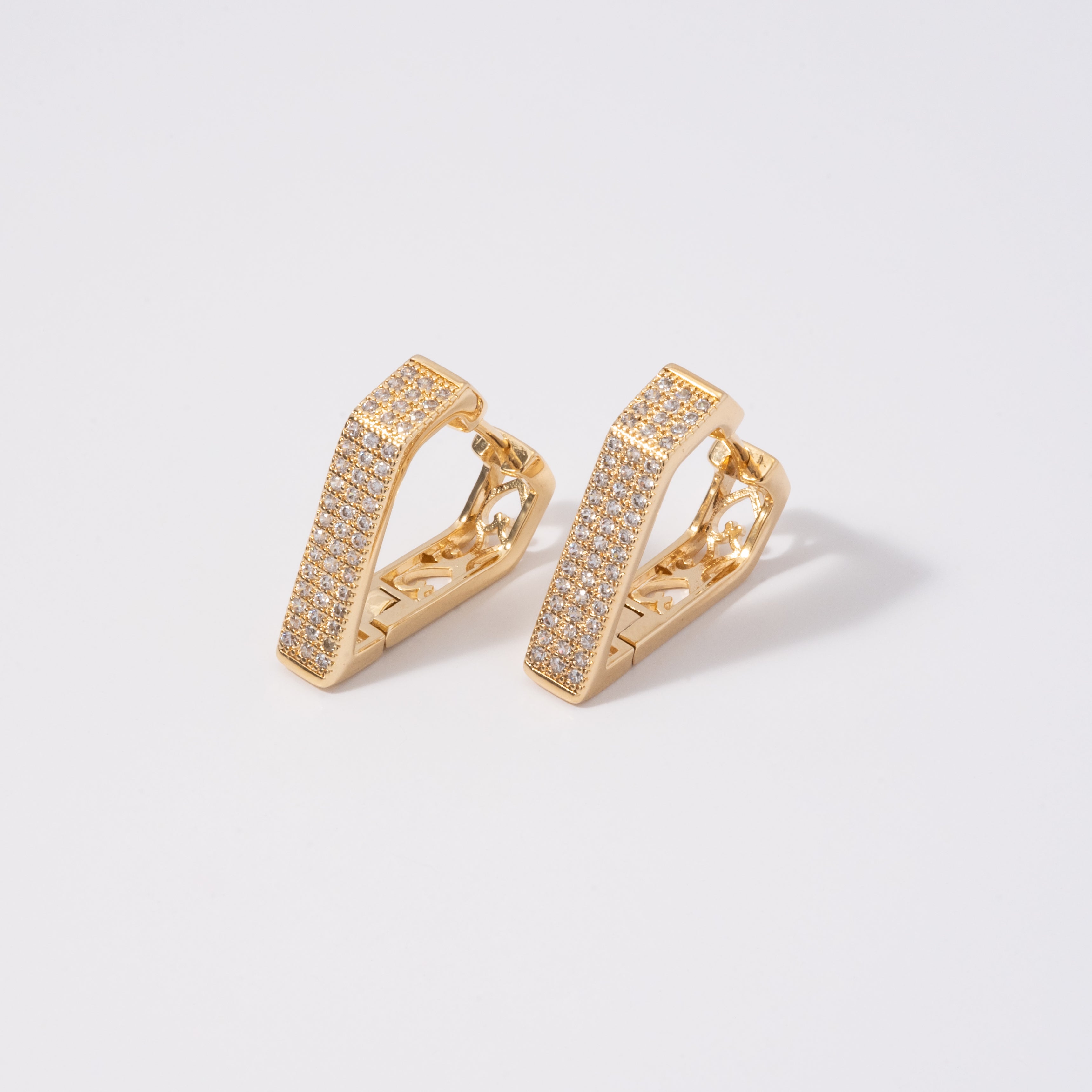 Aretes Berlian en Oro laminado 18k Para Dama