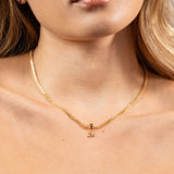 Bismarck 45cm Chain in 18k Laminated Gold for Lady