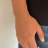 Pulsera Cola de Ratón en Oro laminado 18k