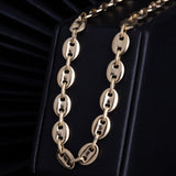 Bismarck Chain in 18k Laminated Gold For Men