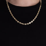 Bismarck Chain in 18k Laminated Gold For Men