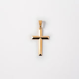 18k Gold Plated Embossed Cross Pendant