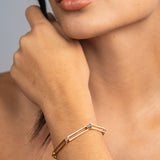 Pulsera Elo en Oro laminado 18k Para Dama