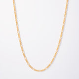 18k Gold Plated Figaro Chain For Men