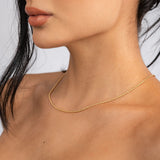 Bow Chain Necklace 45 cm in 18k Gold Plated For Lady