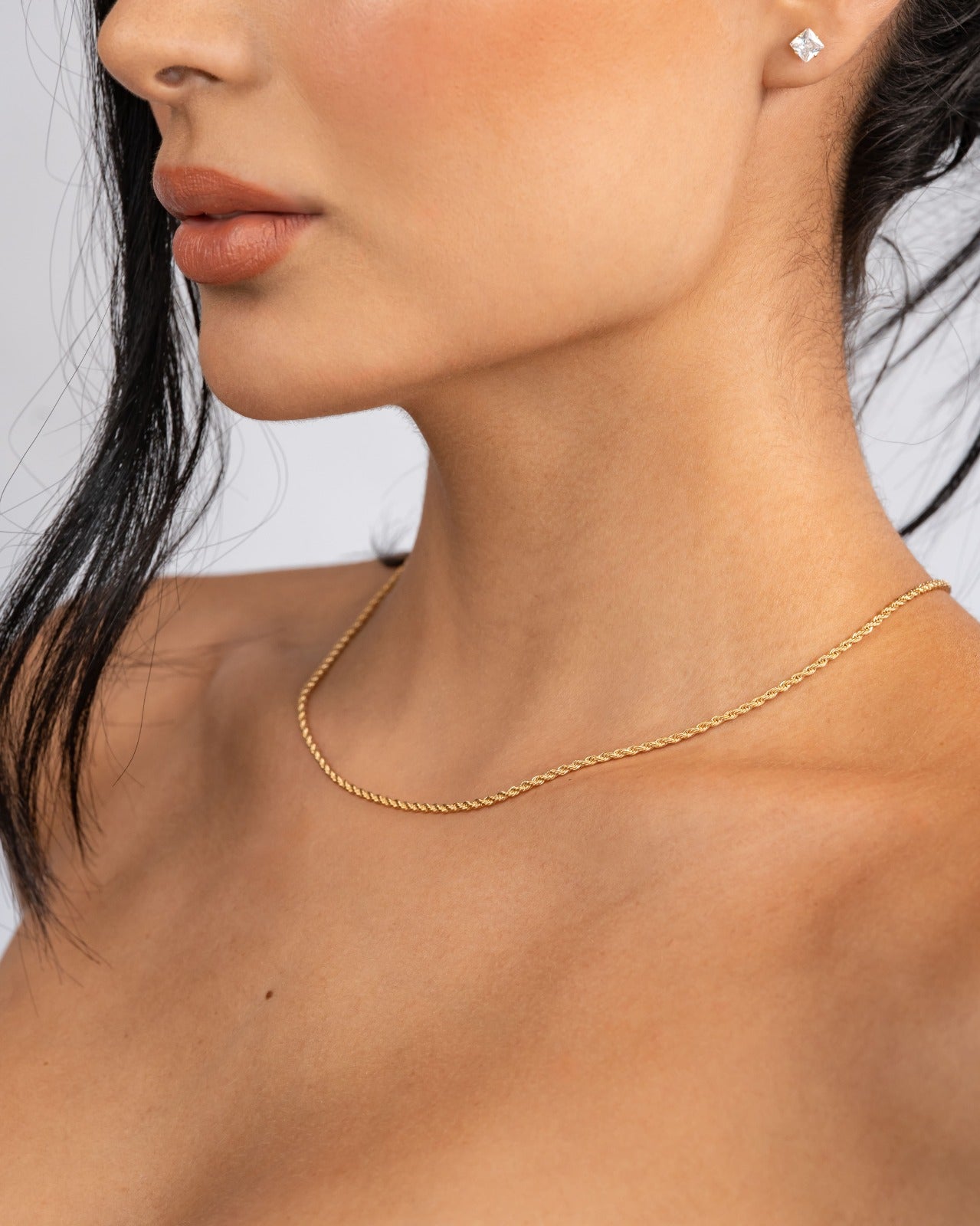 Bow Chain Necklace 45 cm in 18k Gold Plated For Lady