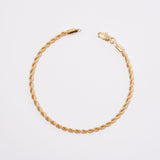 18k Gold Layered Loop Bracelets For Couples