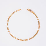 Pulsera Eslabón plano en Oro laminado 18k