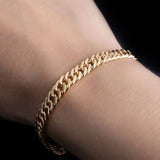 Pulsera Eslabón Continuo en Oro laminado 18k