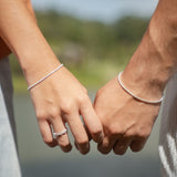 925 Silver Tennis Bracelets for Couples