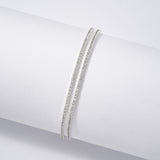 Pulsera Tenis Doble en Plata 925