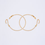 Pulseras Tenis en Oro laminado 18k Para Pareja