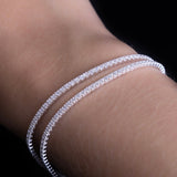 Pulsera Tenis Doble en Plata 925