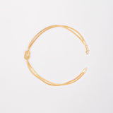 Pulsera Unity en Oro laminado 18k